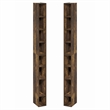Furinno FULDA Set of 2. 8-Tier Storage Shelf Bookcase. Amber Pine