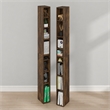 Furinno FULDA Set of 2. 8-Tier Storage Shelf Bookcase. Amber Pine