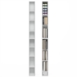 Furinno FULDA Set of 2. 8-Tier Storage Shelf Bookcase. White