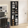 Furinno PASIR Set of 2. 10-Tier Bookcase with Open Shelf. Blackwood