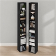 Furinno PASIR Set of 2. 10-Tier Bookcase with Open Shelf. Blackwood