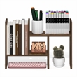 Furinno CLASSIC Adjustable Desk Organizers and Accessories. Amber Pine