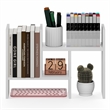 Furinno CLASSIC Adjustable Desk Organizers and Accessories. White