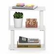 Furinno TURN-N-TUBE 3-Tier Desk Organizers and Accessories. Corner Shelf. White
