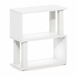 Furinno TURN-N-TUBE 3-Tier Desk Organizers and Accessories. Corner Shelf. White