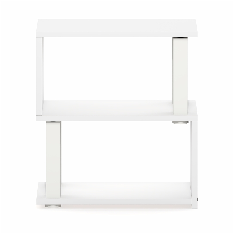 Furinno TURN-N-TUBE 3-Tier Desk Organizers and Accessories. Corner Shelf. White