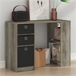 Furinno JAYA 40-Inch Grey 3 Fabric Drawers Entryway Table. French Oak