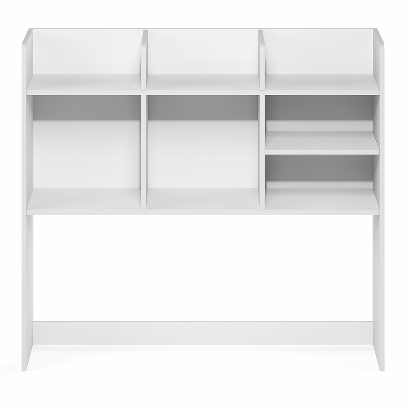 Furinno CLASSIC 7-Shelf Desktop Hutch. Desk Organzier. White