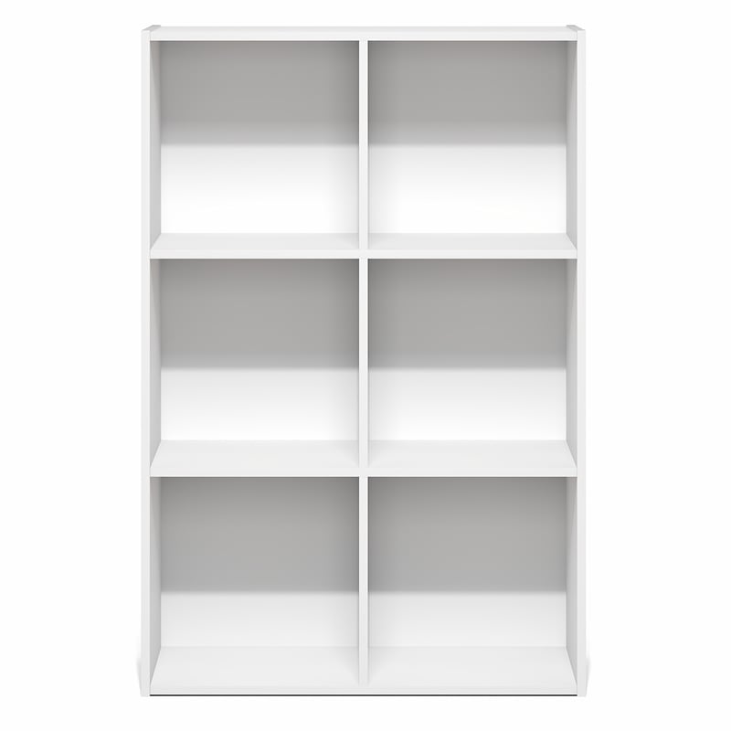 Furinno LUDER 6-Cube Open Shelves Bookcase. 11.6 x 23.9 x 35.7. White