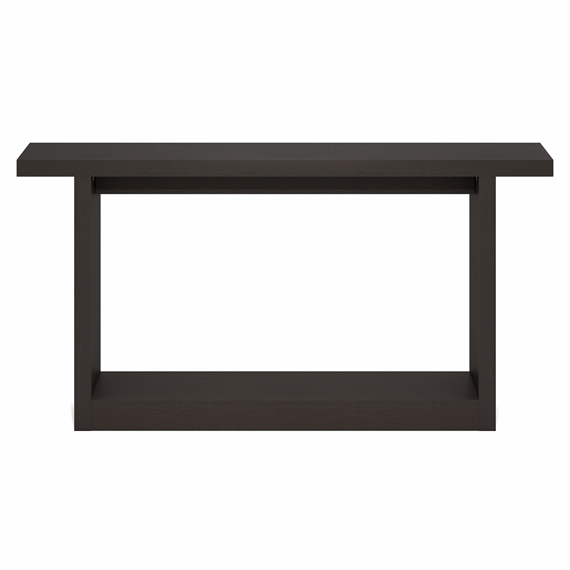 Furinno ARA 63-Inch Narrow Farmhouse Console Table. Dark Oak