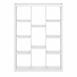 Furinno VIOLA 11-Cube Thick Frame Reversible Bookcase. White