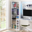 Furinno VIOLA 5-Tier Thick Frame Adjustable Shelves Bookcase. White