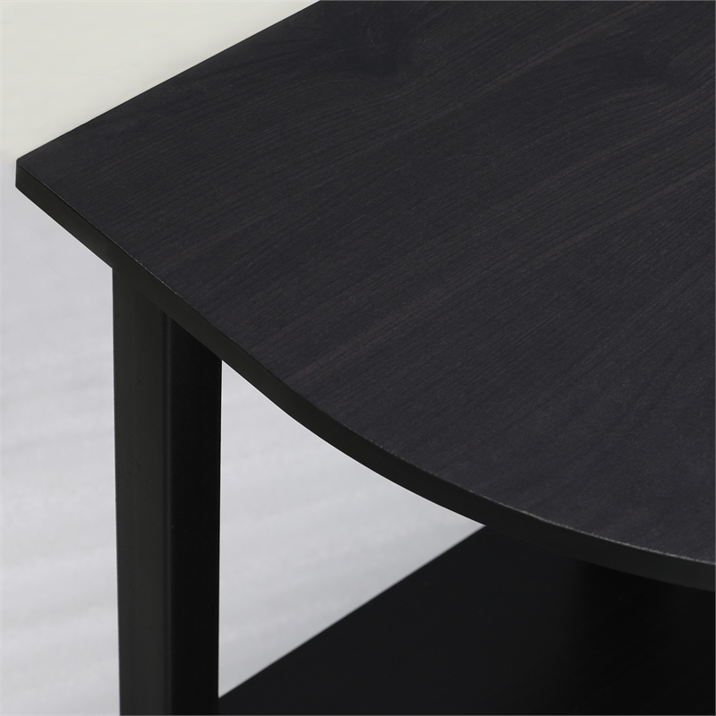 Furinno Turn-S-Tube 3-Tier LED TV Stand for TV up to 55 Inch. Espresso