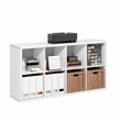 Furinno CUBICLE 8-Cube Extra Thick Frame Reversible Bookcase. White