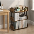 Furinno TURN-N-TUBE 3-Tier Rounded Corner Top Edges Bookcases. Amber Pine