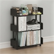 Furinno TURN-N-TUBE 3-Tier Rounded Corner Top Edges Bookcases. Espresso