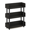 Furinno TURN-N-TUBE 3-Tier Rounded Corner Top Edges Bookcases. Espresso