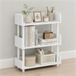 Furinno TURN-N-TUBE 3-Tier Rounded Corner Top Edges Bookcases. White
