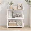 Furinno TURN-N-TUBE 3-Tier Rounded Corner Top Edges Bookcases. White