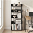 Furinno TURN-N-TUBE 5-Tier Rounded Corner Top Edges Bookcases. Espresso
