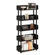 Furinno TURN-N-TUBE 5-Tier Rounded Corner Top Edges Bookcases. Espresso