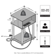 Furinno JUST 3-Tier Nightstand with USB & Type-C Charging Port. Espresso
