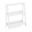 Furinno LADDER 3-Tier Ladder Bookcase. Storage Shelves. Storage Rack. White