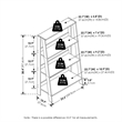 Furinno LADDER 4-Tier Ladder Bookcase. Storage Shelves. Espresso