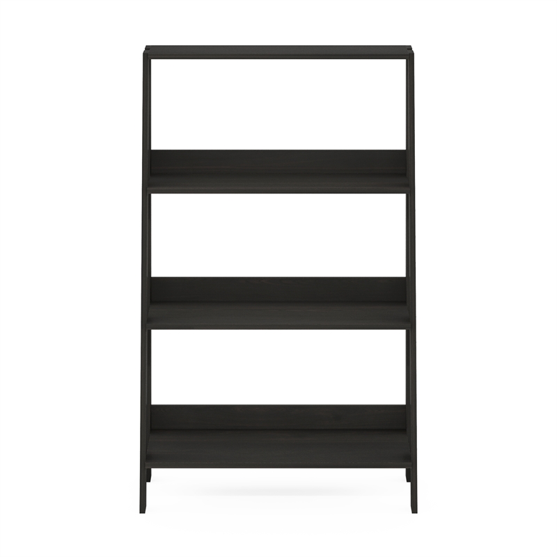 Furinno LADDER 4-Tier Ladder Bookcase. Storage Shelves. Espresso
