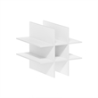 Furinno CUBICLE 9-Compartment Cube Insert. White (Does Not Fit IKEA Kallax)