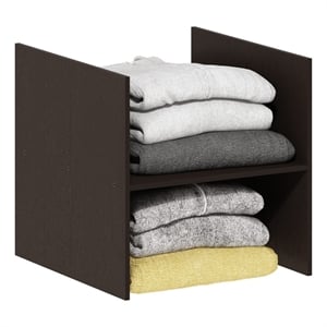Furinno CUBICLE H-Shelf Cube Insert. Dark Oak (Does Not Fit IKEA Kallax)