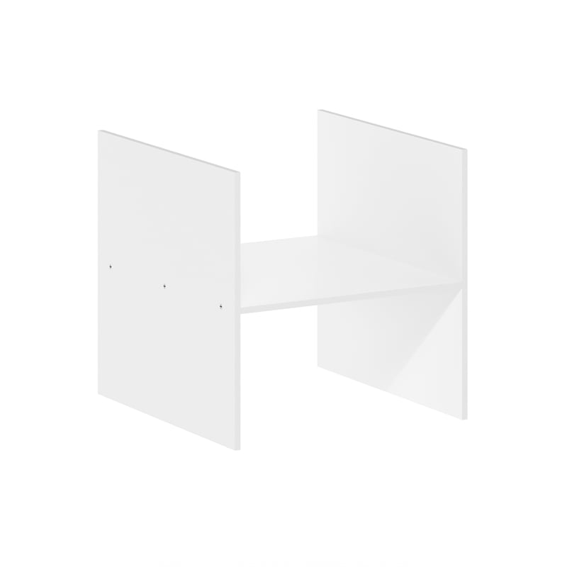 Furinno CUBICLE H-Shelf Cube Shelf Insert. White (Does Not Fit IKEA Kallax)