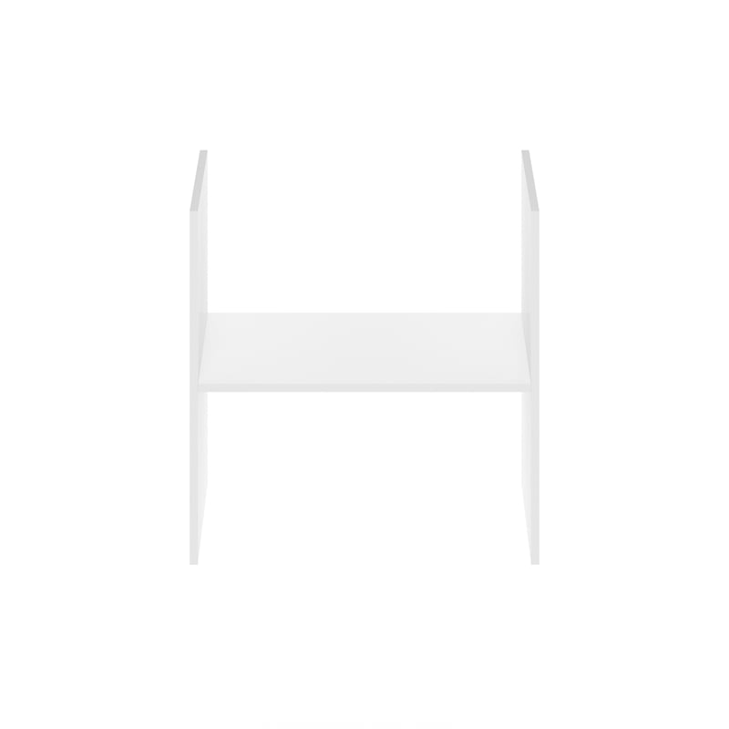 Furinno CUBICLE H-Shelf Cube Shelf Insert. White (Does Not Fit IKEA Kallax)