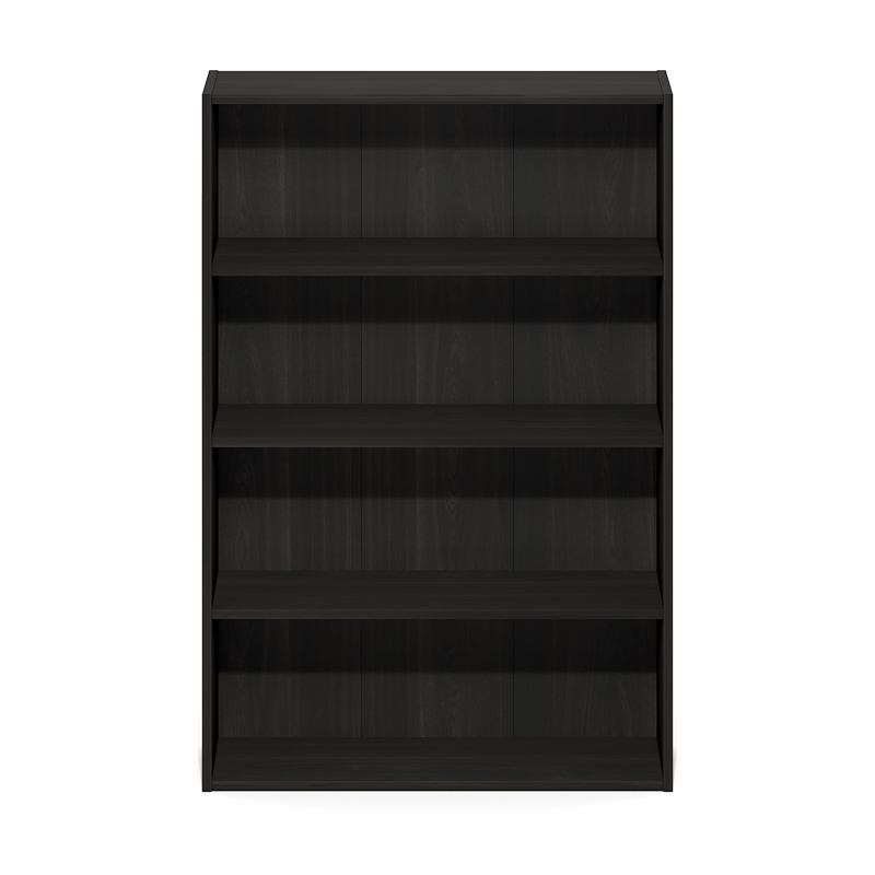 Furinno BASIC 4-Tier Open Shelf CD Rack & DVD Shelf. 6 x 24 x 35. Espresso