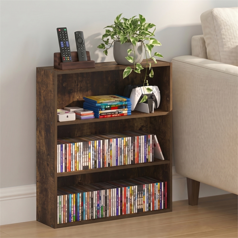 Furinno BASIC 3-Tier Cube Storage Organizer. 7 x 24 x 26. Amber Pine