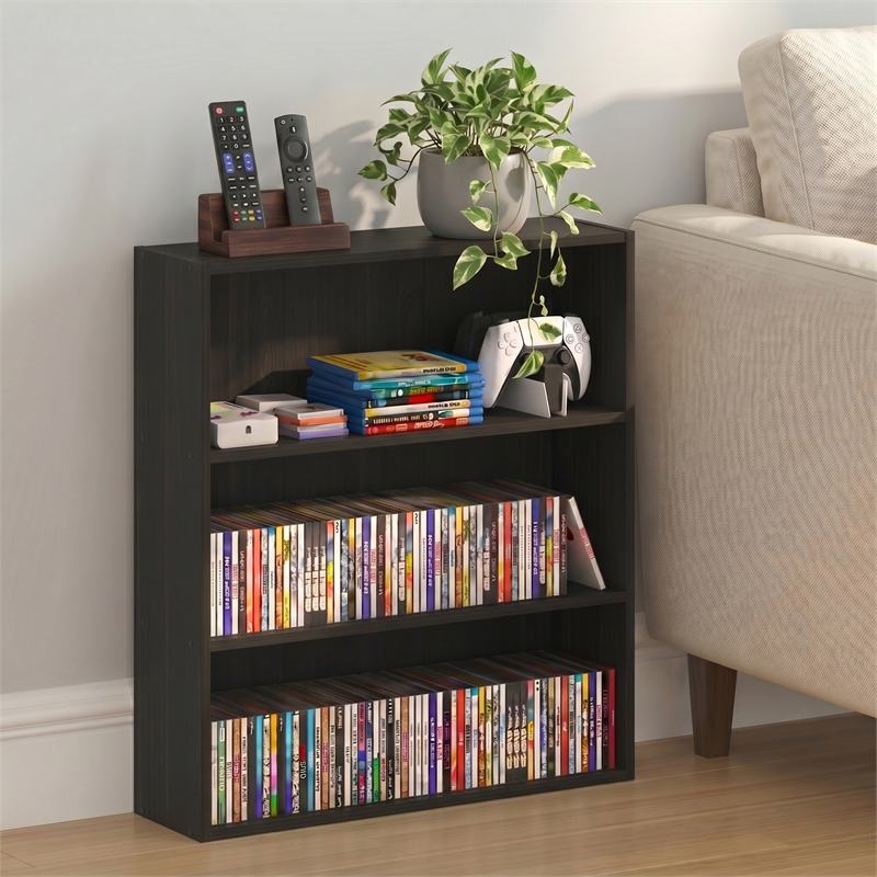 Furinno BASIC 3-Tier Cube Storage Organizer. 7 x 24 x 26. Espresso