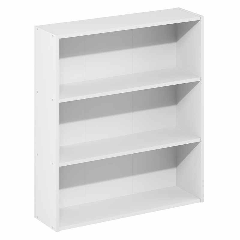 Furinno BASIC 3-Tier Cube Storage Organizer Open Shelf. 7 x 24 x 26. White