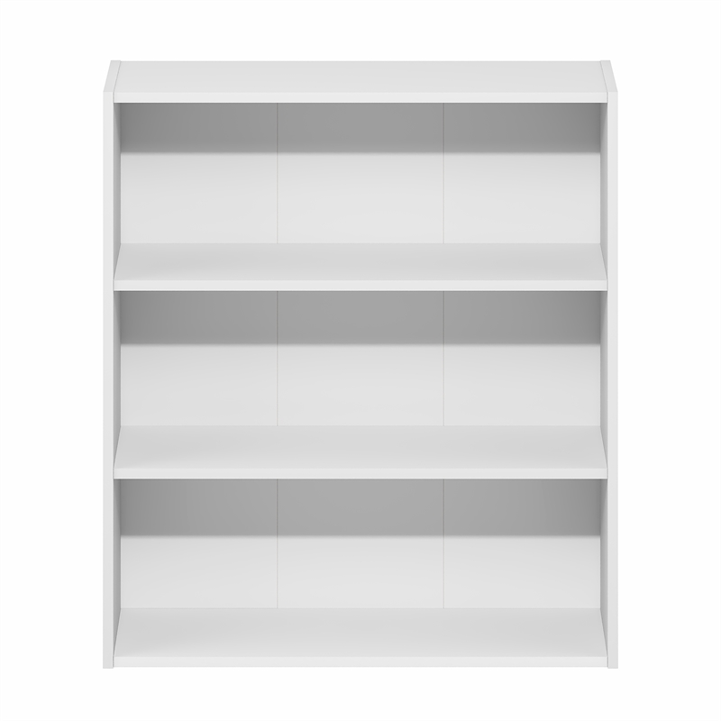 Furinno BASIC 3-Tier Cube Storage Organizer Open Shelf. 7 x 24 x 26. White