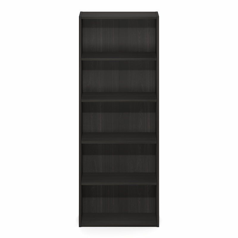 Furinno BASIC 5-Tier Cube Storage Organizer. 7 x 17 x 44. Espresso
