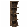 Furinno FLEXI 4-Cube Bookcase with DIY Stackable & Separable. Amber Pine