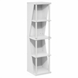 Furinno FLEXI 4-Cube Bookcase with DIY Stackable & Separable. White