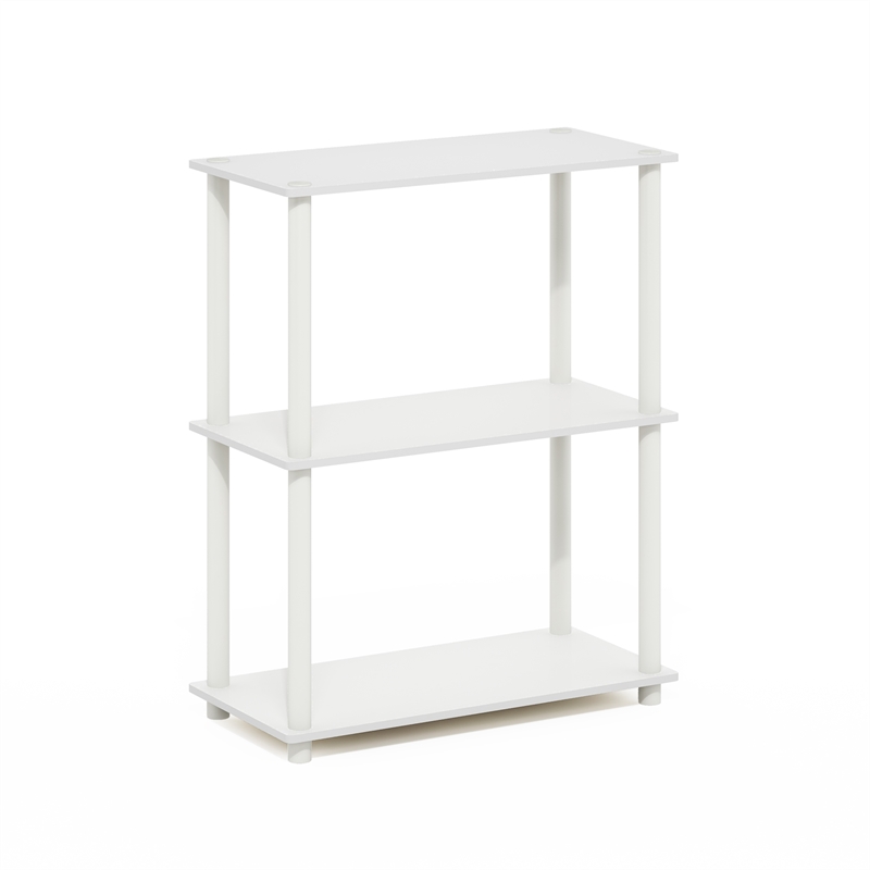 Furinno Turn-N-Tube 3-Tier Toolless Closet Organizers/Storage. White