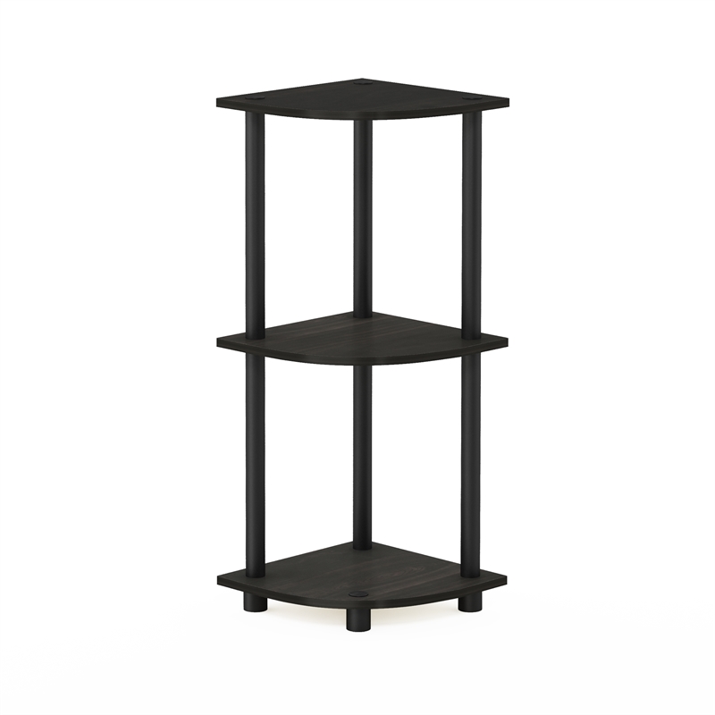 Furinno Turn-N-Tube 3-Tier Corner Closet Organizers/Storage. Espresso