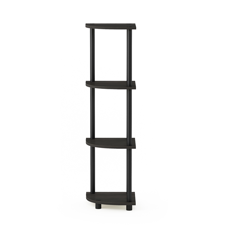 Furinno Turn-N-Tube 4-Tier Toolless Corner Closet Organizers. Espresso