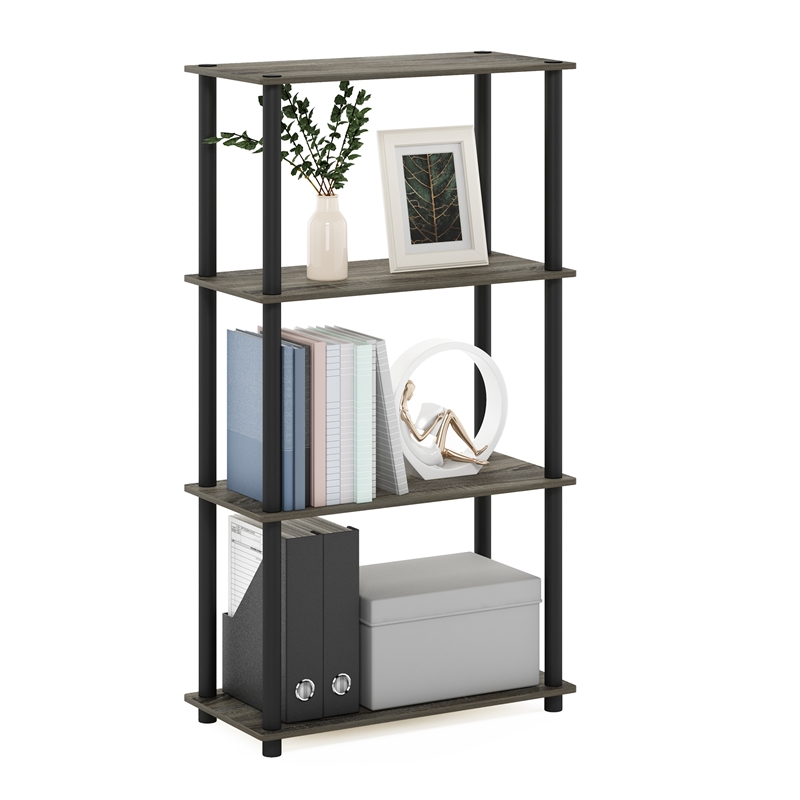 Furinno Turn-N-Tube 4-Tier Toolless Closet Organizers/Storage. French Oak