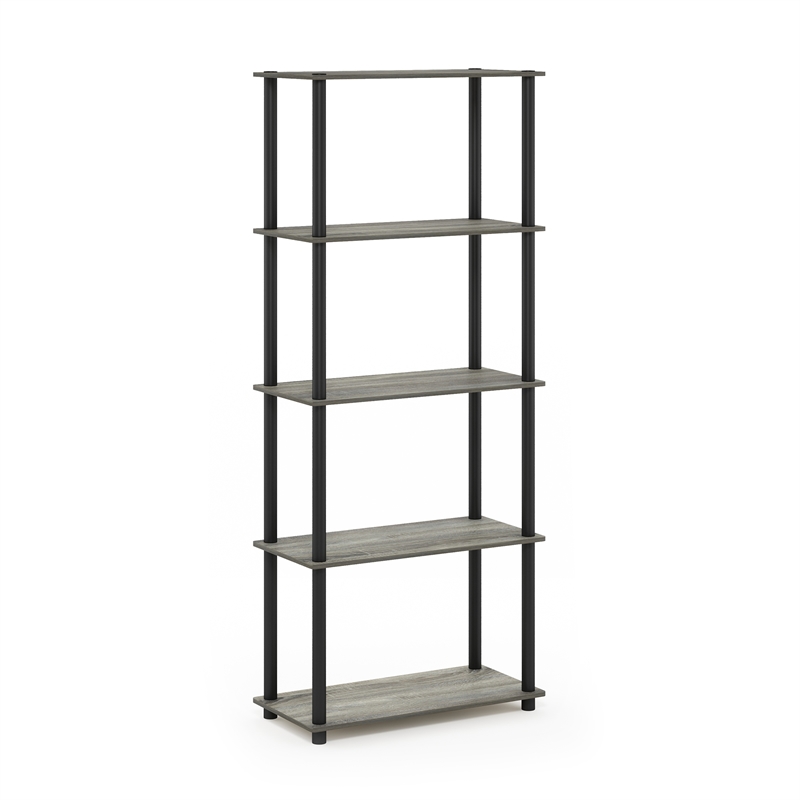 Furinno Turn-N-Tube 5-Tier Toolless Closet Organizers/Storage. French Oak