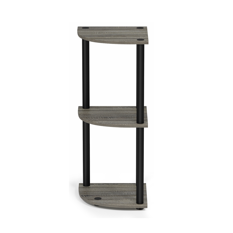 Furinno Turn-N-Tube 3-Tier Corner Closet Organizers/Storage. French Oak