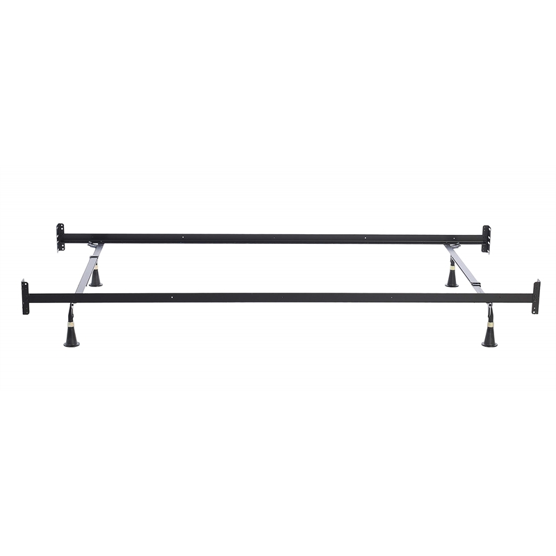 Hollywood Bed Frame Headboard & Footboard Bed Frame Twin/Full with 4-Glides
