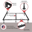 Premium Lev-R-Lock Bed Frame Twin/Full/Queen/Cal King/E. King with 6 Glides