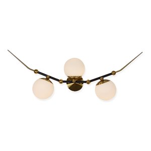 VONN Chianti 39&quot Integrated LED ETL Certified Wall Sconce in Antique Brass